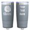 Fall Flowers Gray Polar Camel Tumbler - 20oz - Double Sided - Approval