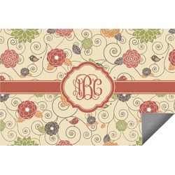Fall Flowers Indoor / Outdoor Rug - 8'x10' (Personalized)