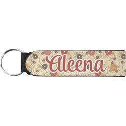 Fall Flowers Neoprene Keychain Fob (Personalized)