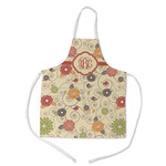 Fall Flowers Kid's Apron w/ Monogram