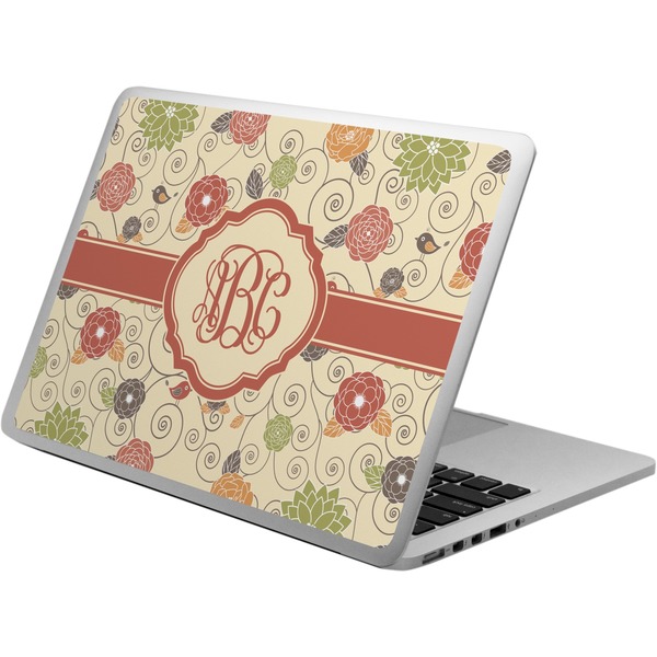 Custom Fall Flowers Laptop Skin - Custom Sized (Personalized)