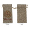 Fall Flowers Large Burlap Gift Bags - Front Approval