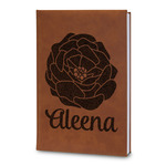 Fall Flowers Leatherette Journal - Large - Double Sided (Personalized)