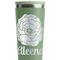 Fall Flowers Light Green RTIC Everyday Tumbler - 28 oz. - Close Up