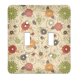 Fall Flowers Light Switch Cover (2 Toggle Plate)