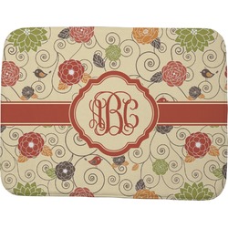 Fall Flowers Memory Foam Bath Mat - 48"x36" (Personalized)