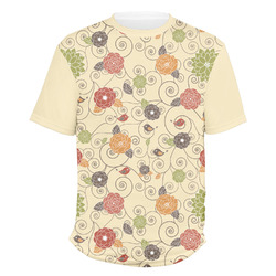 Fall Flowers Men's Crew T-Shirt - Medium