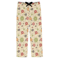 Fall Flowers Mens Pajama Pants - 2XL