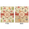 Fall Flowers Minky Blanket - 50"x60" - Double Sided - Front & Back