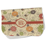 Fall Flowers Burp Cloth - Fleece w/ Monogram