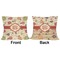 Fall Flowers Outdoor Pillow - 20x20