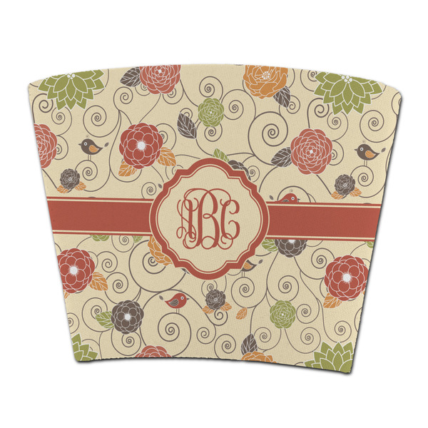 Custom Fall Flowers Party Cup Sleeve - without bottom (Personalized)