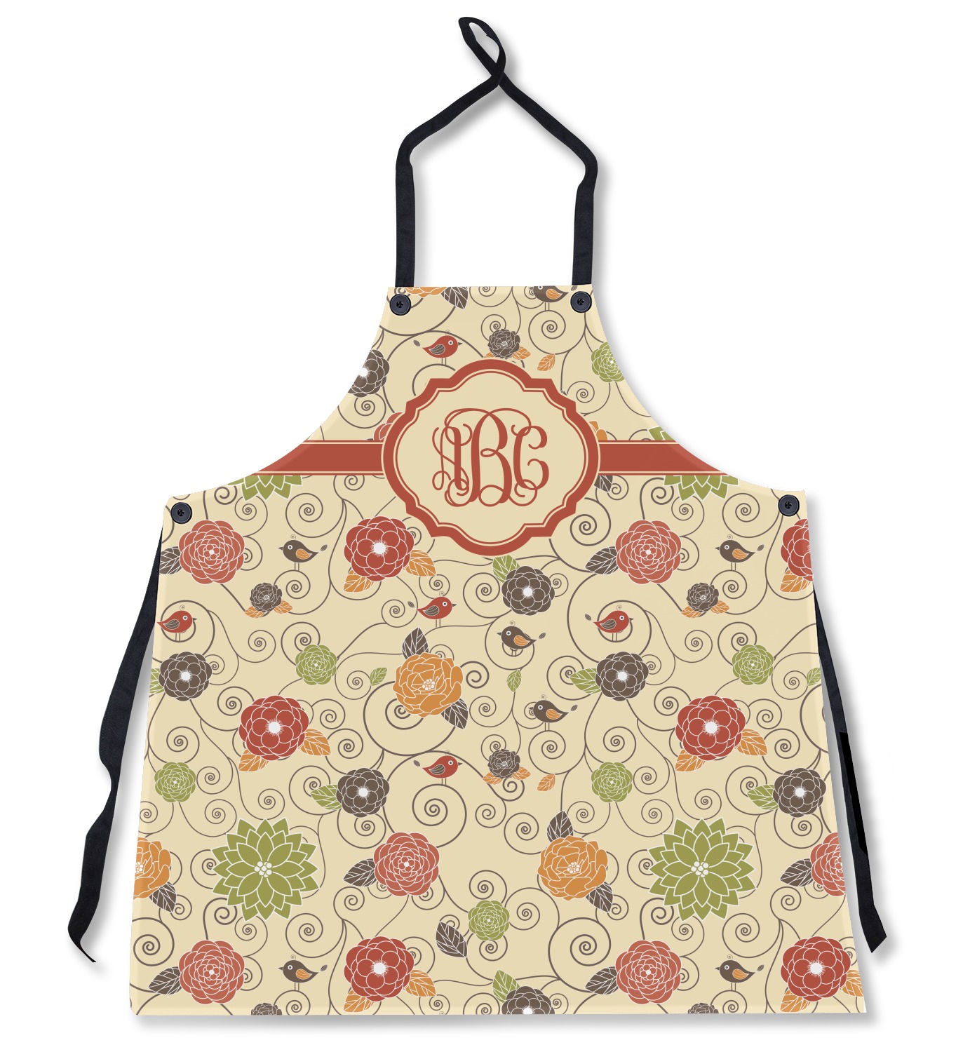 Fall Flowers Apron (Personalized) - YouCustomizeIt