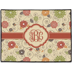 Fall Flowers Door Mat - 24"x18" (Personalized)