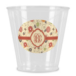 Fall Flowers Plastic Shot Glass (Personalized)