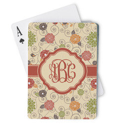 Fall Flowers Playing Cards (Personalized)