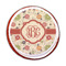 Fall Flowers Printed Icing Circle - Medium - On Cookie