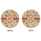 Fall Flowers Round Linen Placemats - APPROVAL (double sided)