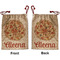 Fall Flowers Santa Bag - Front and Back