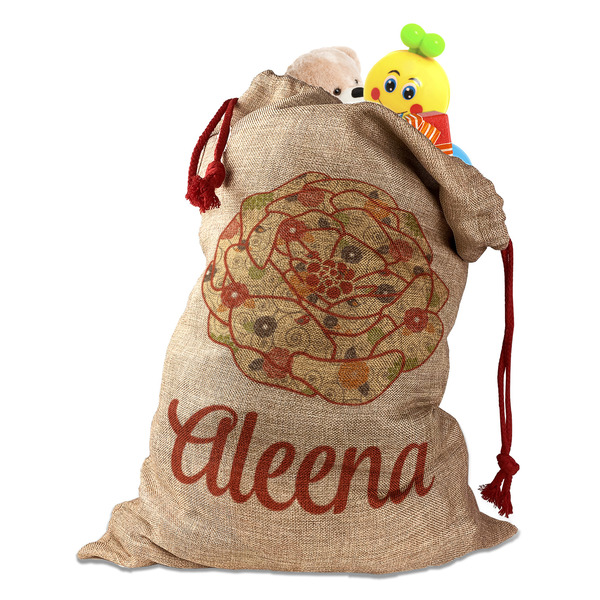 Custom Fall Flowers Santa Sack (Personalized)