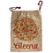 Fall Flowers Santa Bag - Front