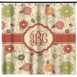 Fall Flowers Shower Curtain - 71" x 74" (Personalized)