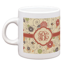 Fall Flowers Espresso Cup (Personalized)