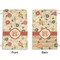 Fall Flowers Small Laundry Bag - Front & Back View