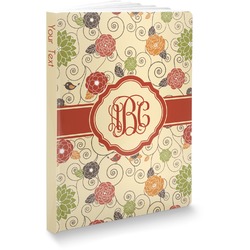 Fall Flowers Softbound Notebook - 7.25" x 10" (Personalized)