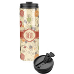 Fall Flowers Stainless Steel Skinny Tumbler (Personalized)