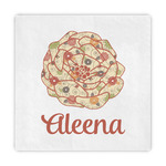 Fall Flowers Standard Decorative Napkins (Personalized)