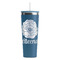 Fall Flowers Steel Blue RTIC Everyday Tumbler - 28 oz. - Front