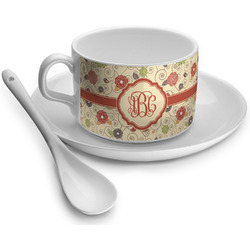 Fall Flowers Tea Cup - Single (Personalized)