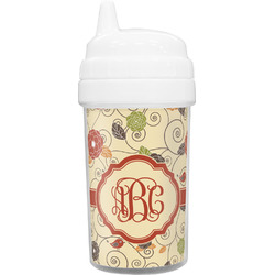 Fall Flowers Toddler Sippy Cup (Personalized)