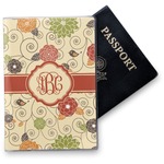 Fall Flowers Vinyl Passport Holder (Personalized)