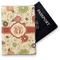 Fall Flowers Vinyl Passport Holder - Front