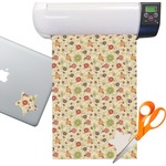 Fall Flowers Sticker Vinyl Sheet (Permanent)