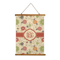 Fall Flowers Wall Hanging Tapestry - Tall (Personalized)