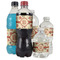 Fall Flowers Water Bottle Label - Multiple Bottle Sizes