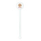 Fall Flowers White Plastic 5.5" Stir Stick - Round - Single Stick