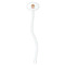 Fall Flowers White Plastic 7" Stir Stick - Oval - Single Stick