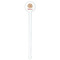 Fall Flowers White Plastic 7" Stir Stick - Round - Single Stick