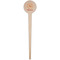 Fall Flowers Wooden 4" Food Pick - Round - Single Pick