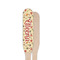 Fall Flowers Wooden Food Pick - Paddle - Single Sided - Front & Back