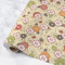 Fall Flowers Wrapping Paper Roll - Matte - Medium - Main