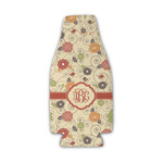 Fall Flowers Zipper Bottle Cooler (Personalized)