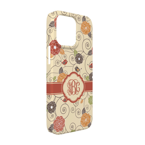 Custom Fall Flowers iPhone Case - Plastic - iPhone 13 Pro (Personalized)