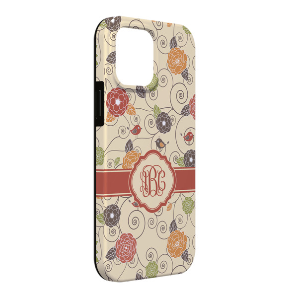 Custom Fall Flowers iPhone Case - Rubber Lined - iPhone 13 Pro Max (Personalized)