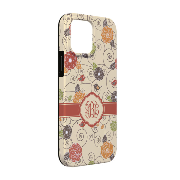 Custom Fall Flowers iPhone Case - Rubber Lined - iPhone 13 Pro (Personalized)