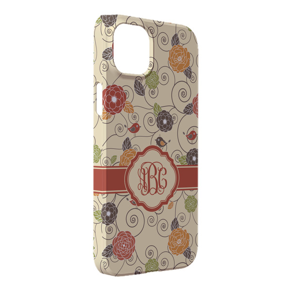 Custom Fall Flowers iPhone Case - Plastic - iPhone 14 Pro Max (Personalized)